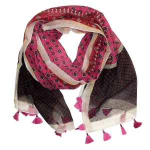 Milana Cotton Scarf - Raspberry Pink