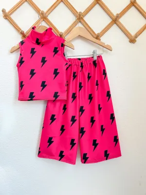 Mock Neck Tank & Wide Leg Pants SET: 18/24m: RTS