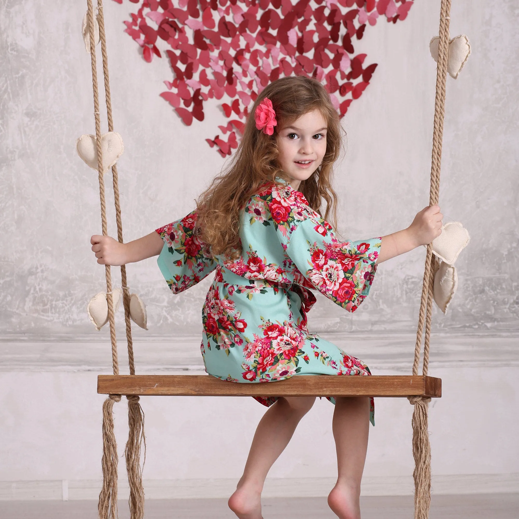 Mom & Daughter Floral Robes, Mother Daughter Matching Robes, Mommy and Me Outfit, Spa Robe, Kids Robe, Matching Robes, Kids Robes