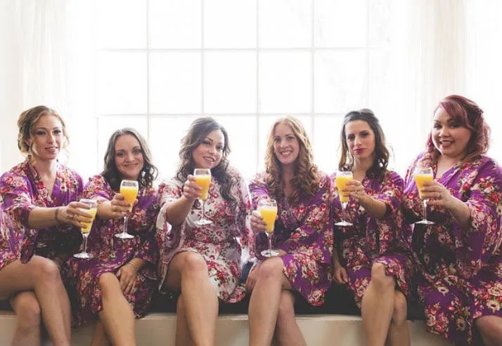 Mom & Daughter Floral Robes, Mother Daughter Matching Robes, Mommy and Me Outfit, Spa Robe, Kids Robe, Matching Robes