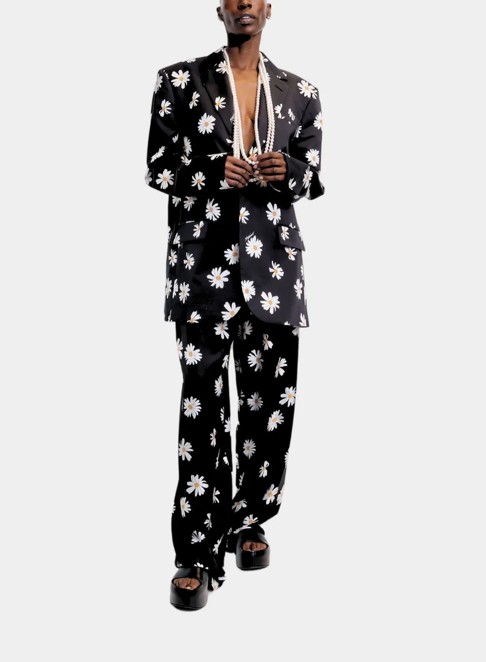 MOSCHINO | Daisy Print Silk Pant