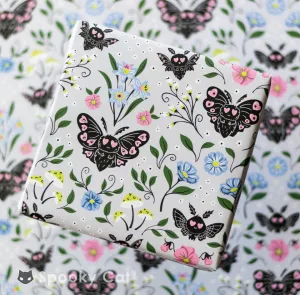 Mothman Floral Gift Wrap (1 Sheet)