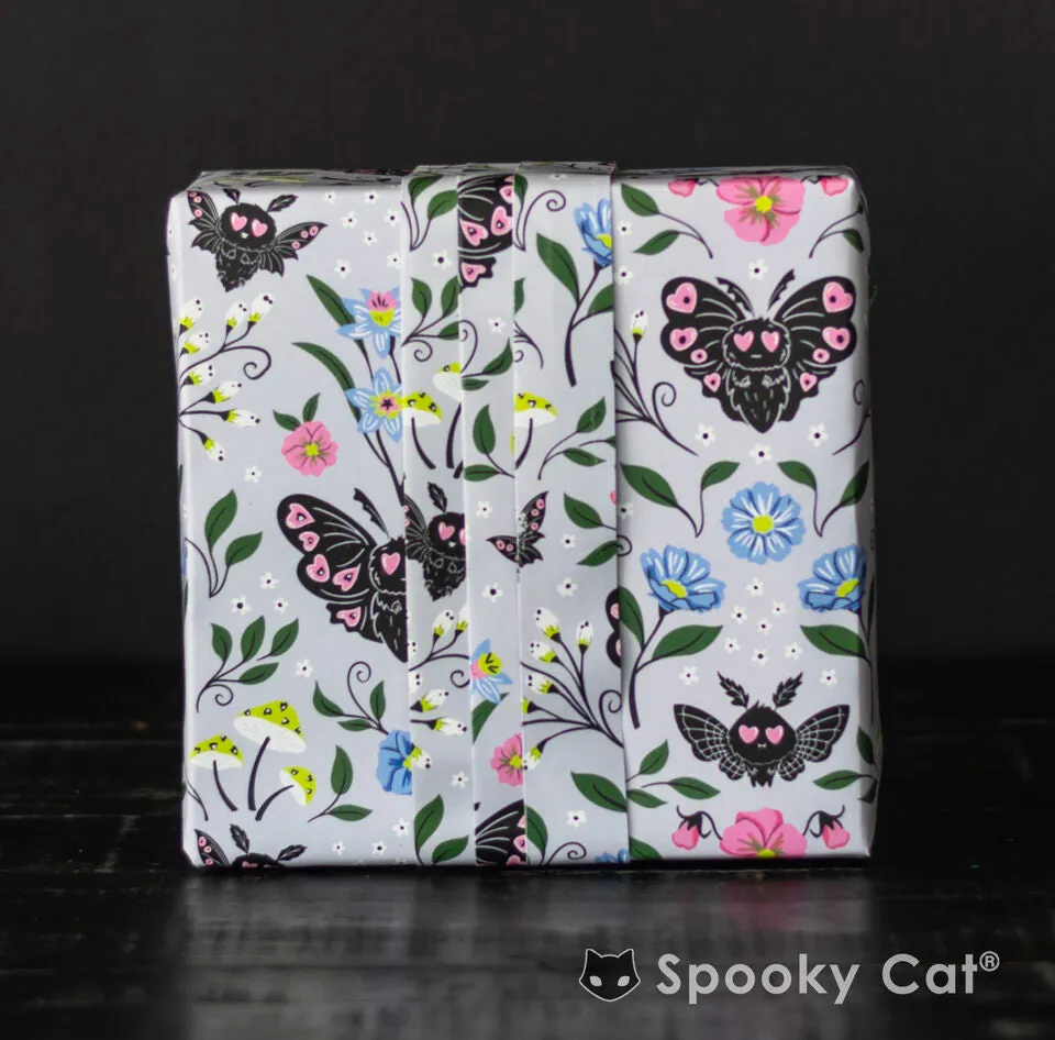 Mothman Floral Gift Wrap (1 Sheet)