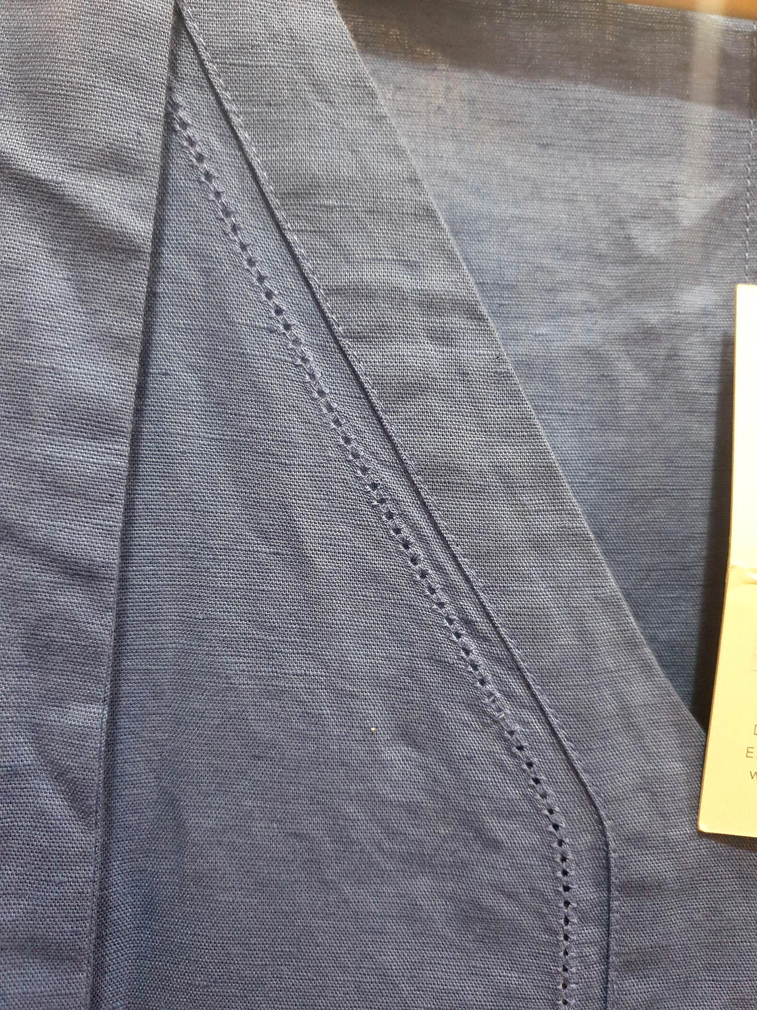 Natural for Birds blue cotton-linen dress size 12