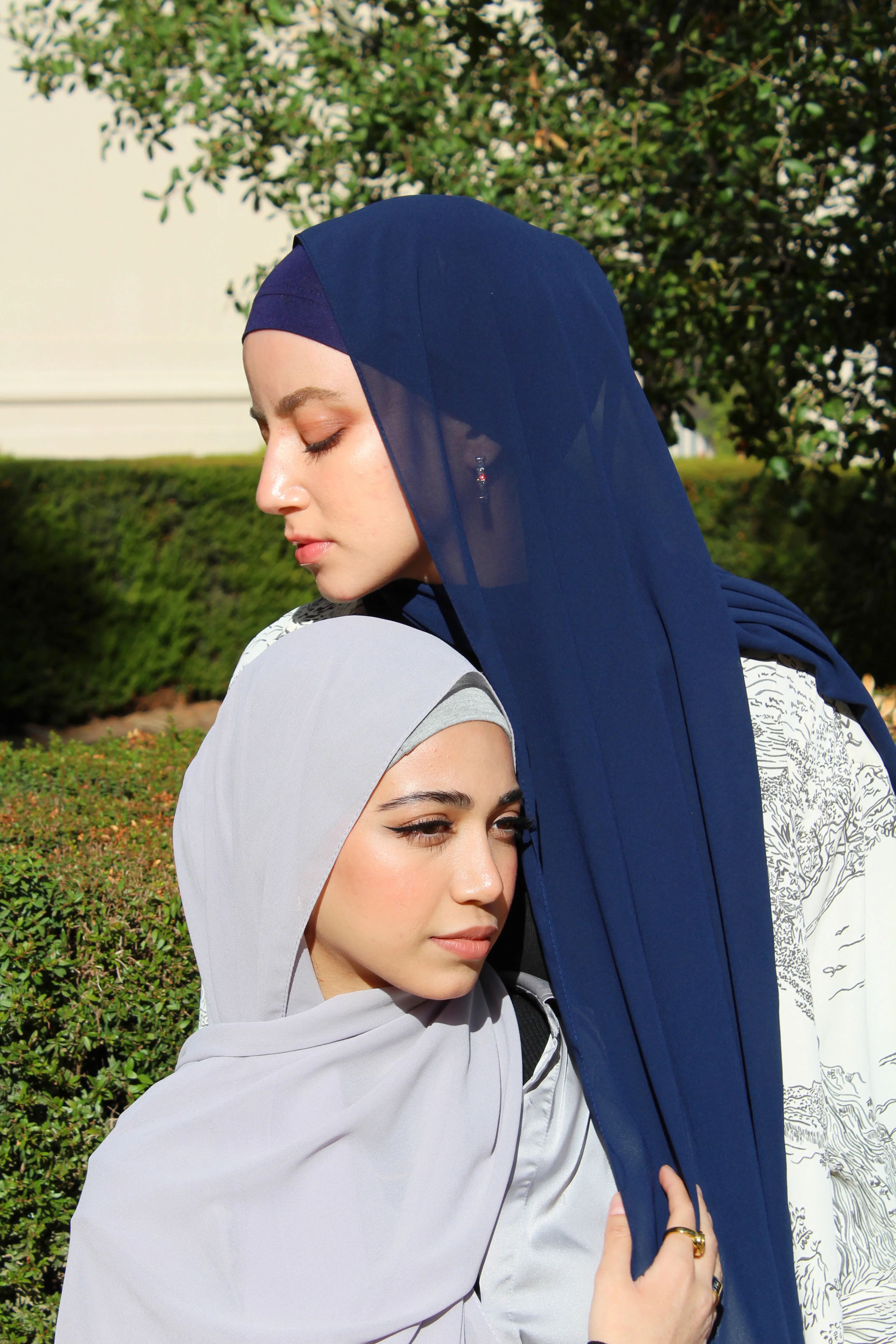 Navy Blue Instant Chiffon