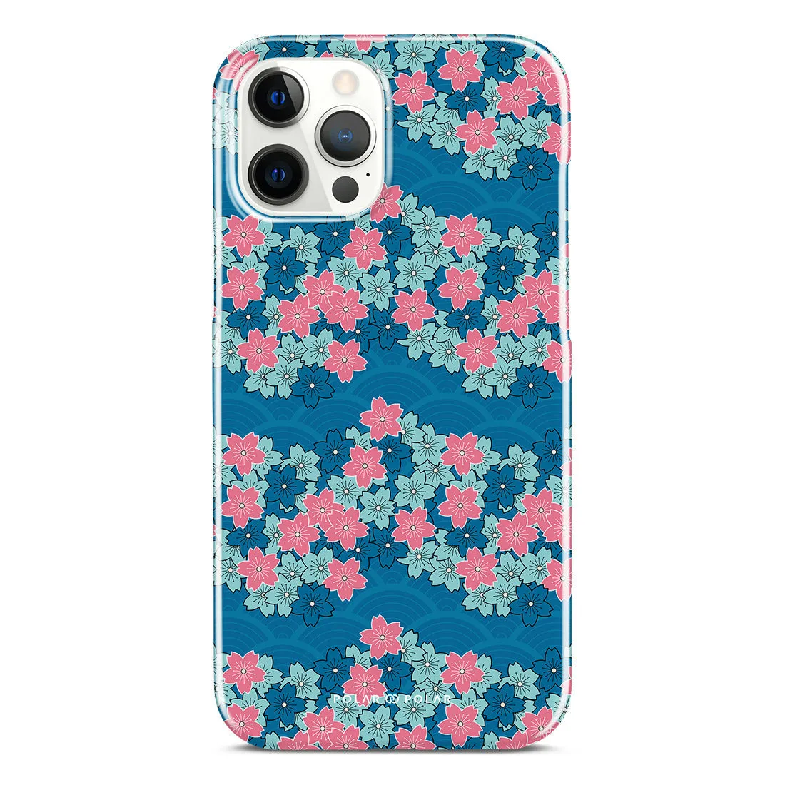 Navy Sakura Wave Custom - iPhone 12 Pro Max Case