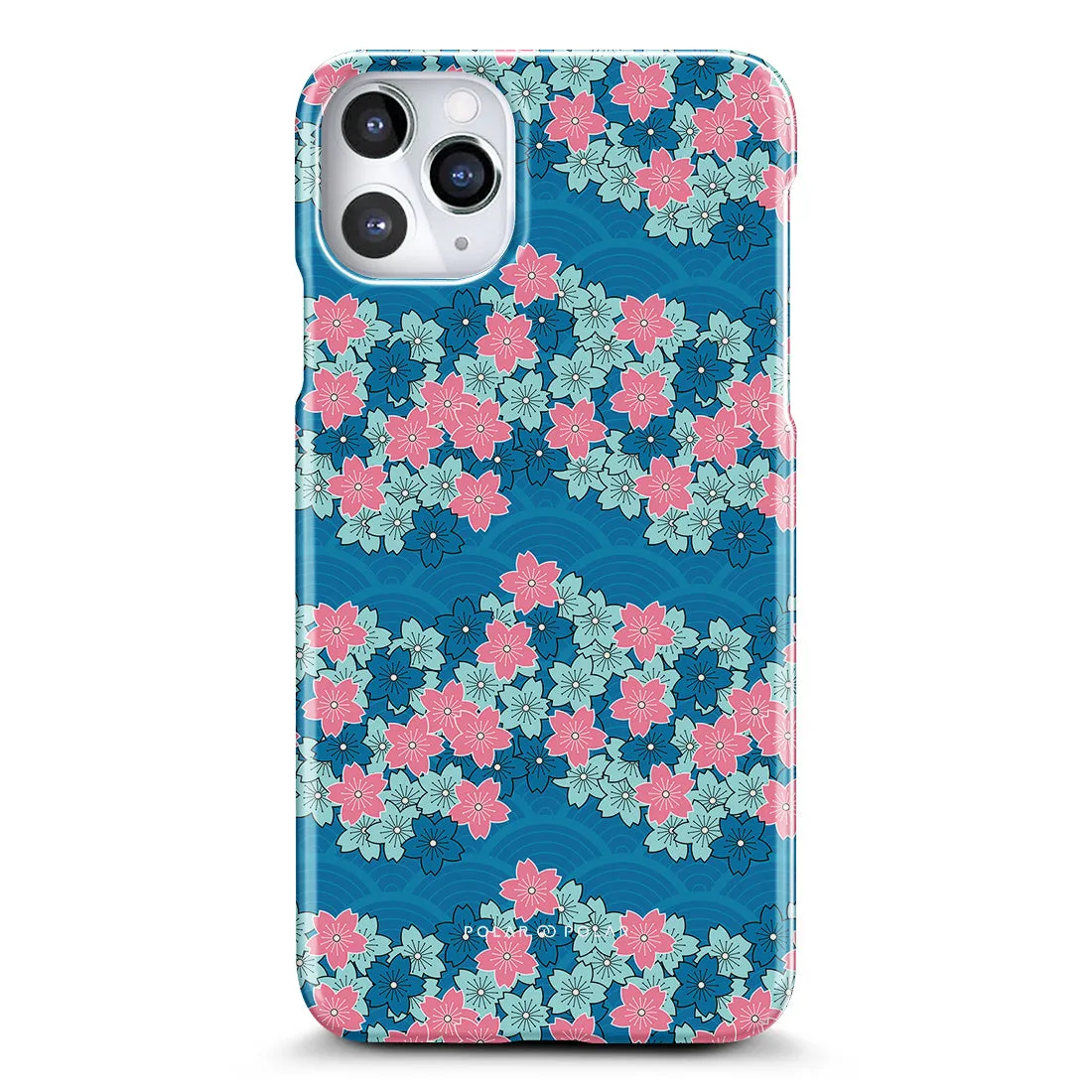 Navy Sakura Wave - iPhone 11 Pro Max Case