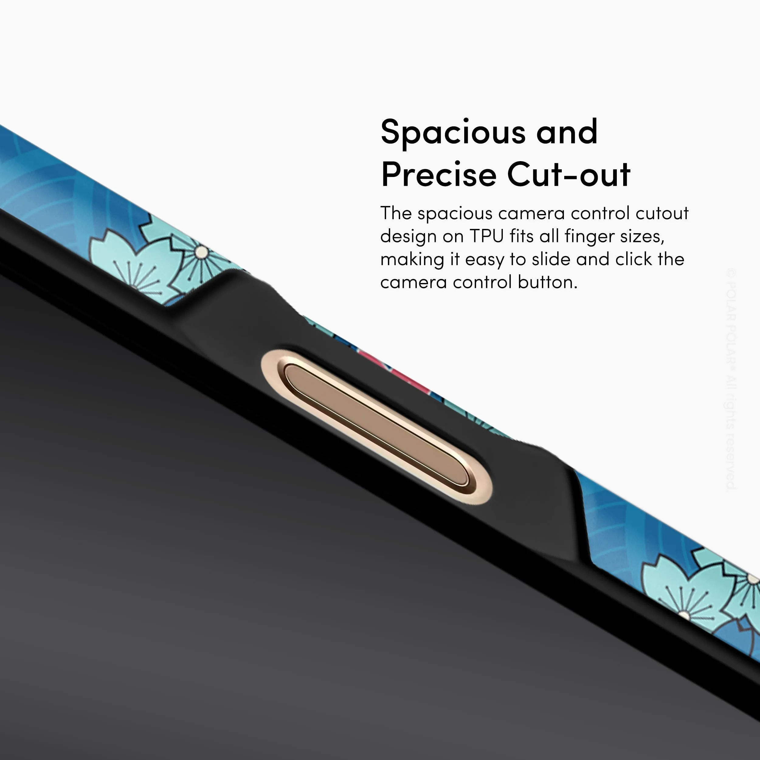Navy Sakura Wave - iPhone 16 Pro Max Case