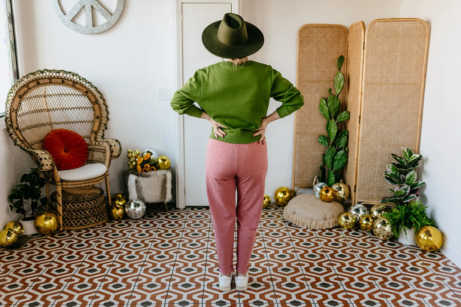 nolan pant in dusty rose