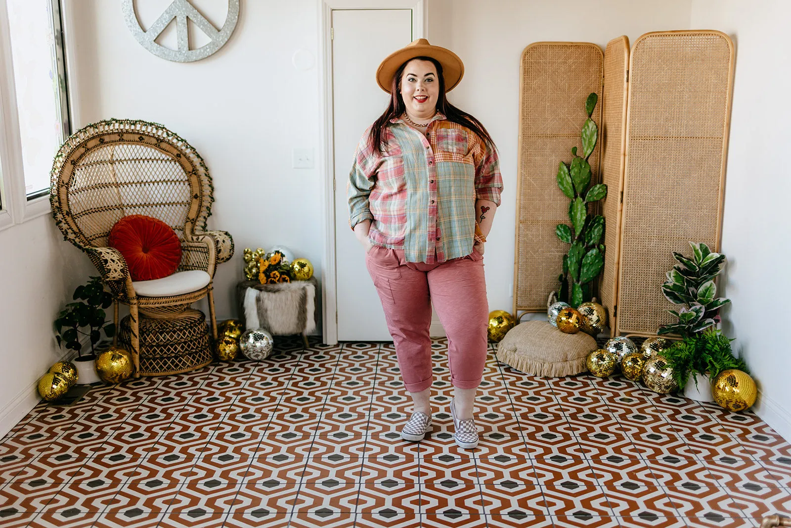 nolan pant in dusty rose