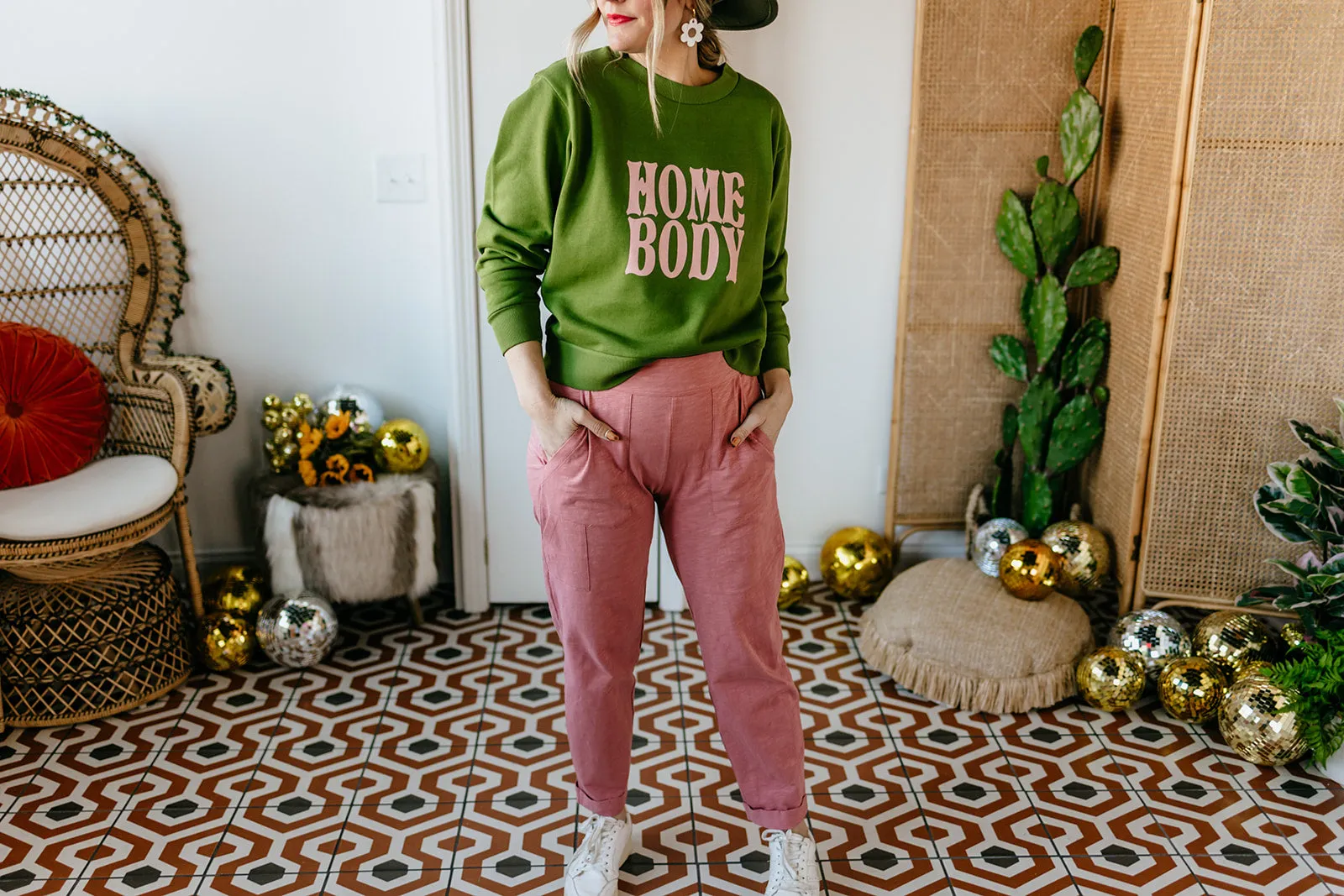 nolan pant in dusty rose