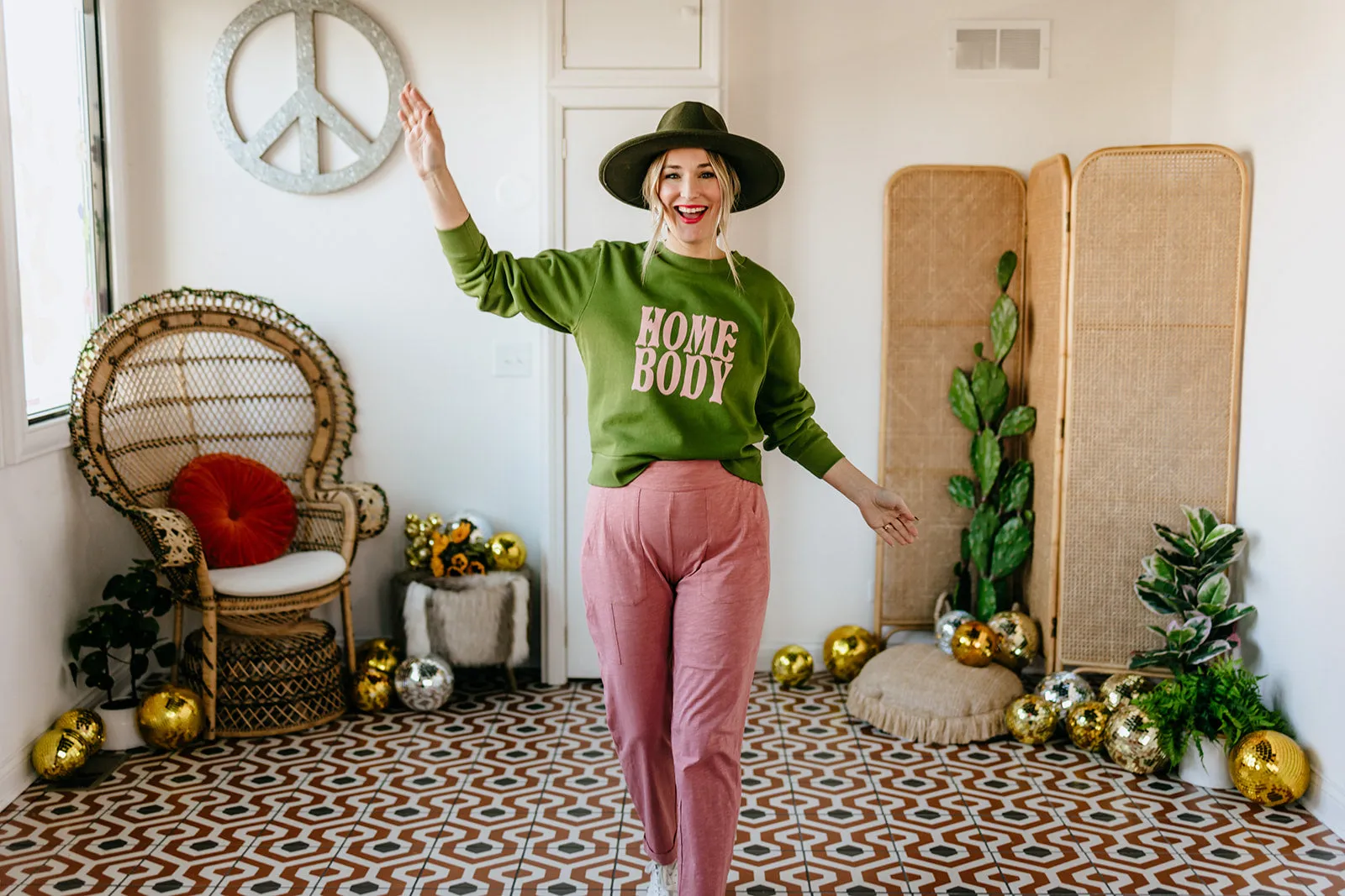nolan pant in dusty rose