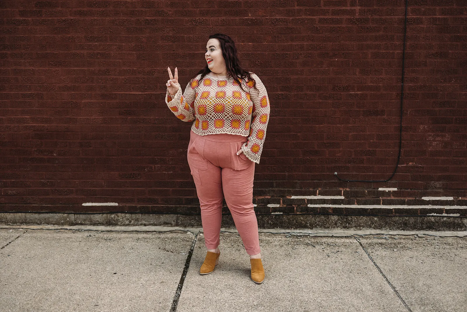 nolan pant in dusty rose