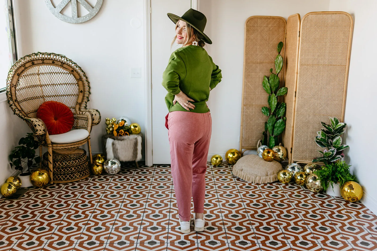 nolan pant in dusty rose