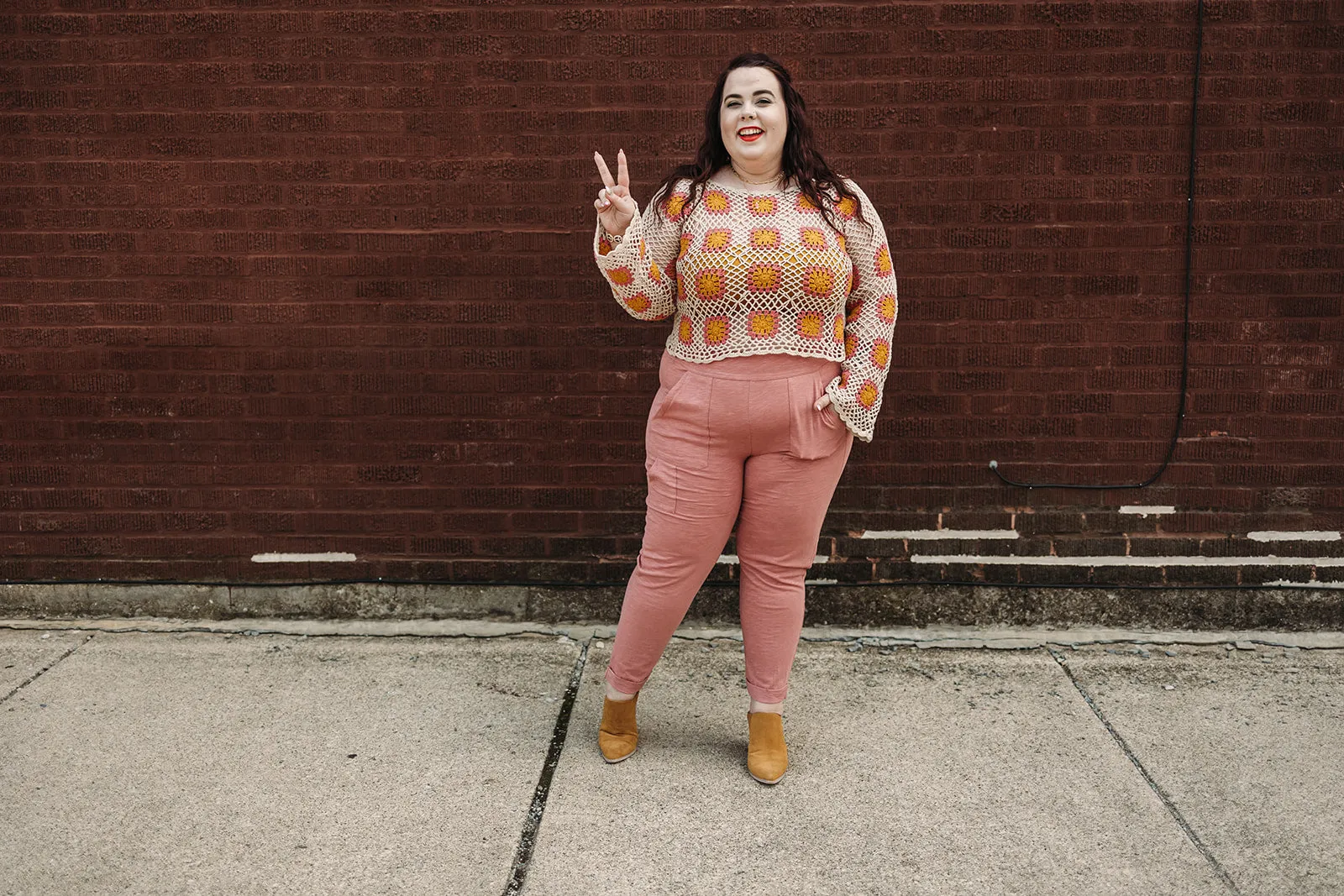 nolan pant in dusty rose