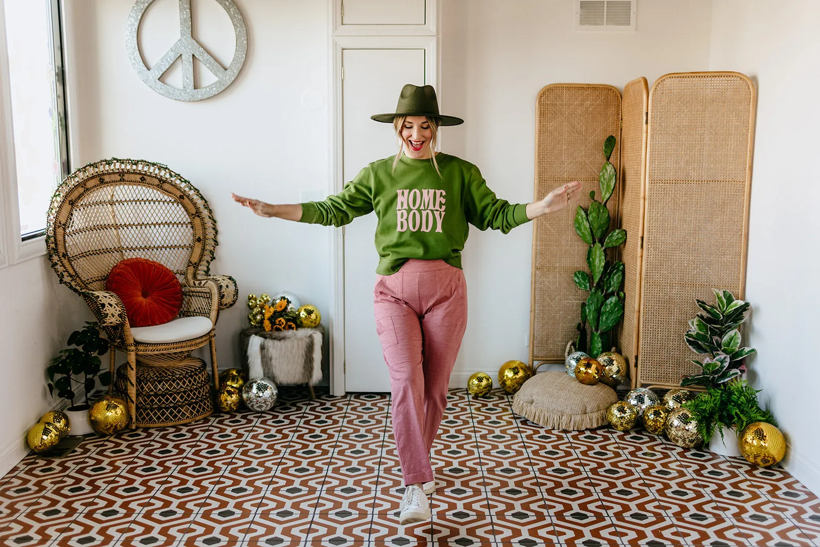 nolan pant in dusty rose