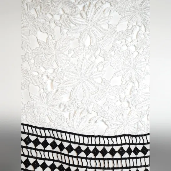 NWOT Bardot Reese White Floral Lace Crochet Mini Dress Size 4