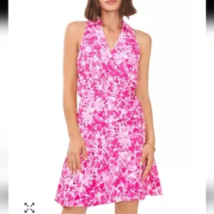 NWOT-Vince Camuto, Sleeveless Floral Wrap Dress Stretch Waist, size large