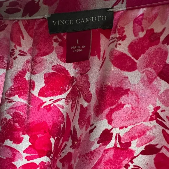 NWOT-Vince Camuto, Sleeveless Floral Wrap Dress Stretch Waist, size large