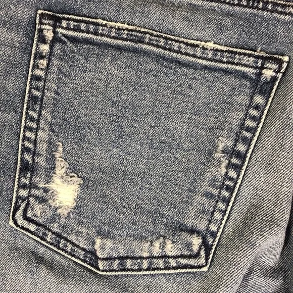 NWT 3x1 90's Skater Denim Shorts Destroyed Y2K 25 Designer Bermuda Knee Shorts