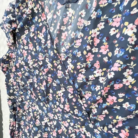 NWT- RACHEL ROY April Billie Jean Blue Floral Ruffle Dress