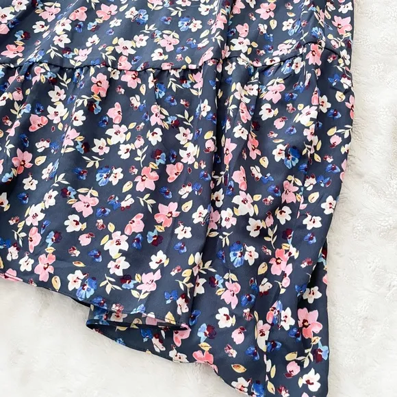 NWT- RACHEL ROY April Billie Jean Blue Floral Ruffle Dress
