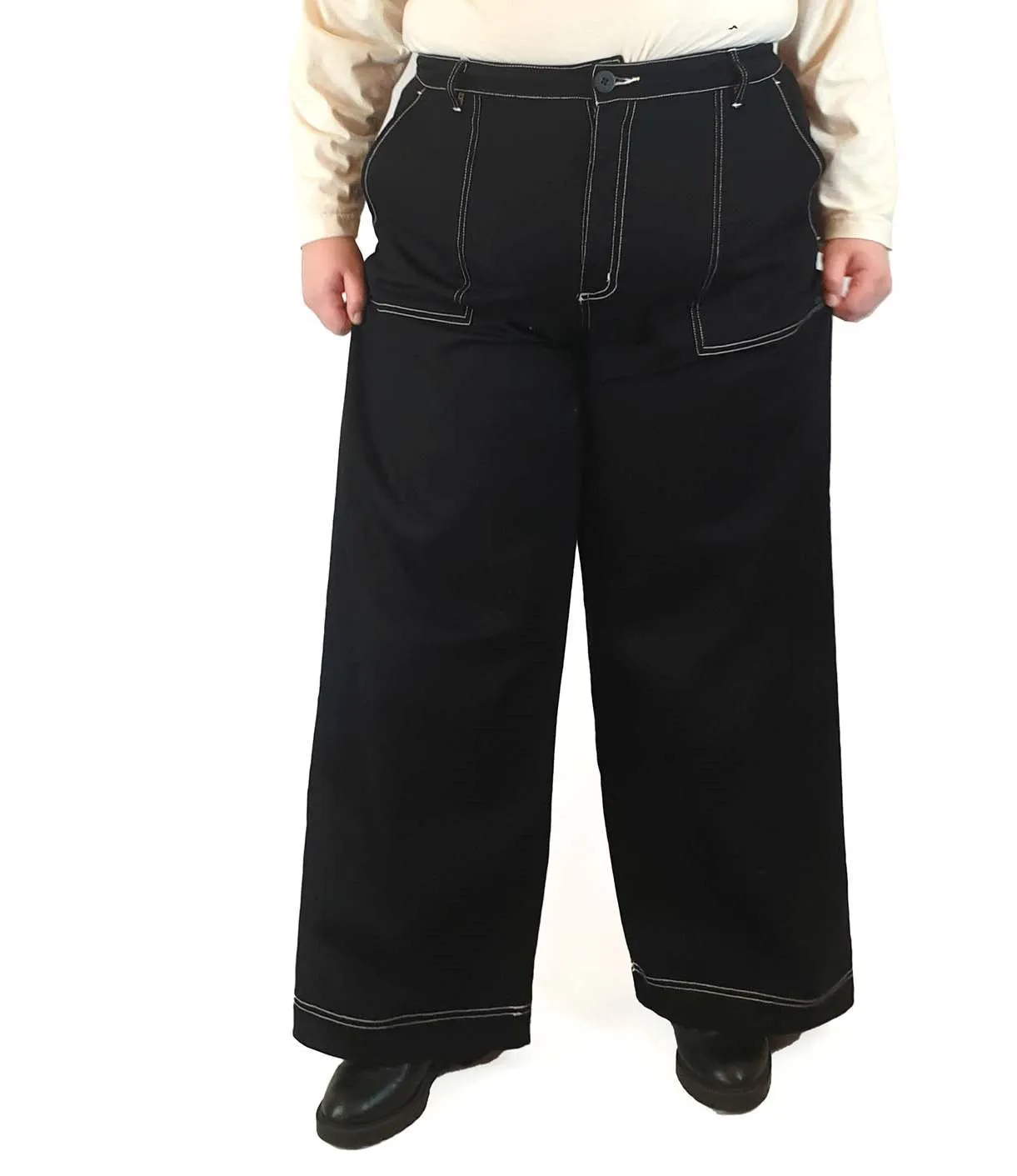 Obi black wide leg pants size 22
