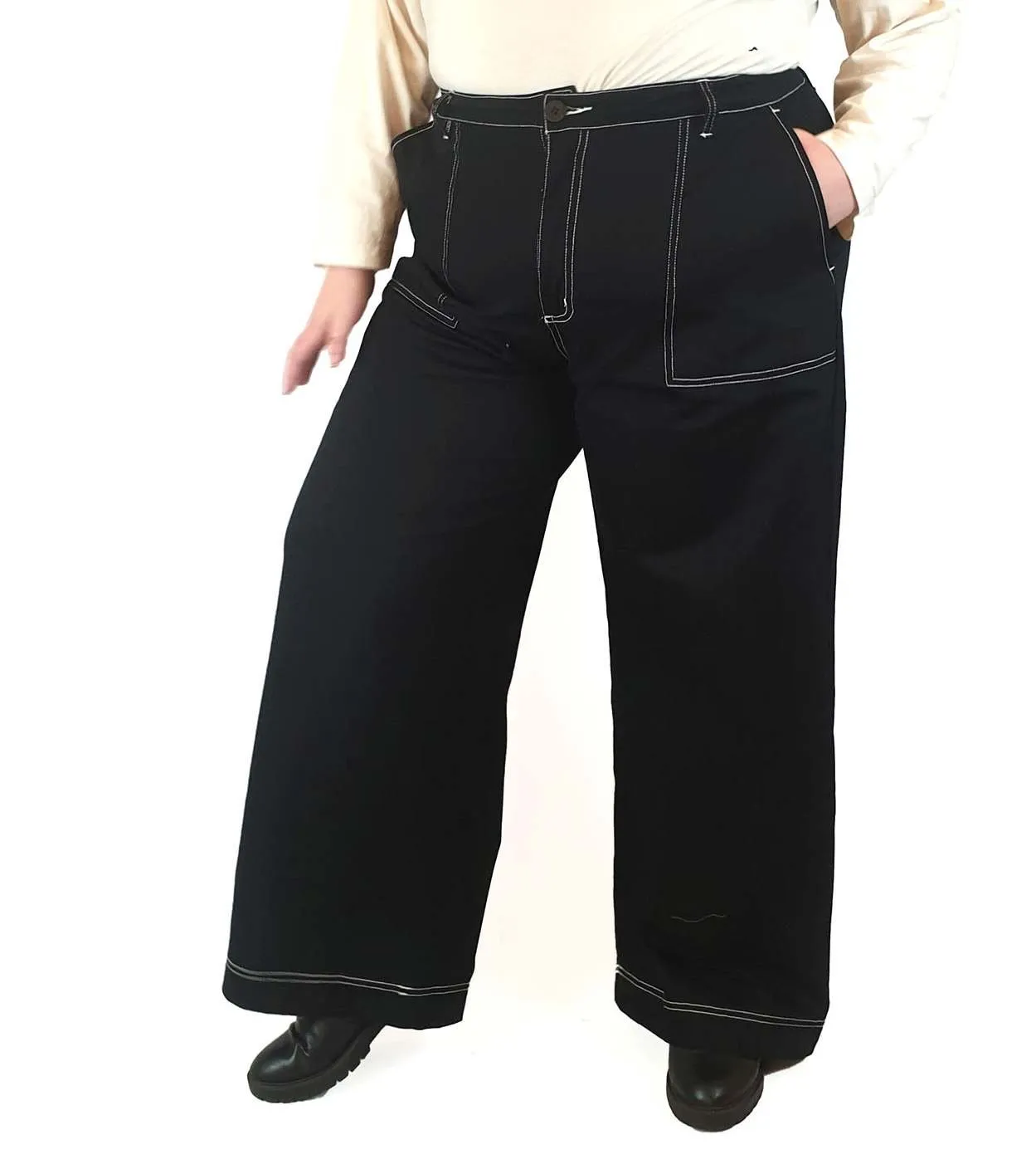 Obi black wide leg pants size 22