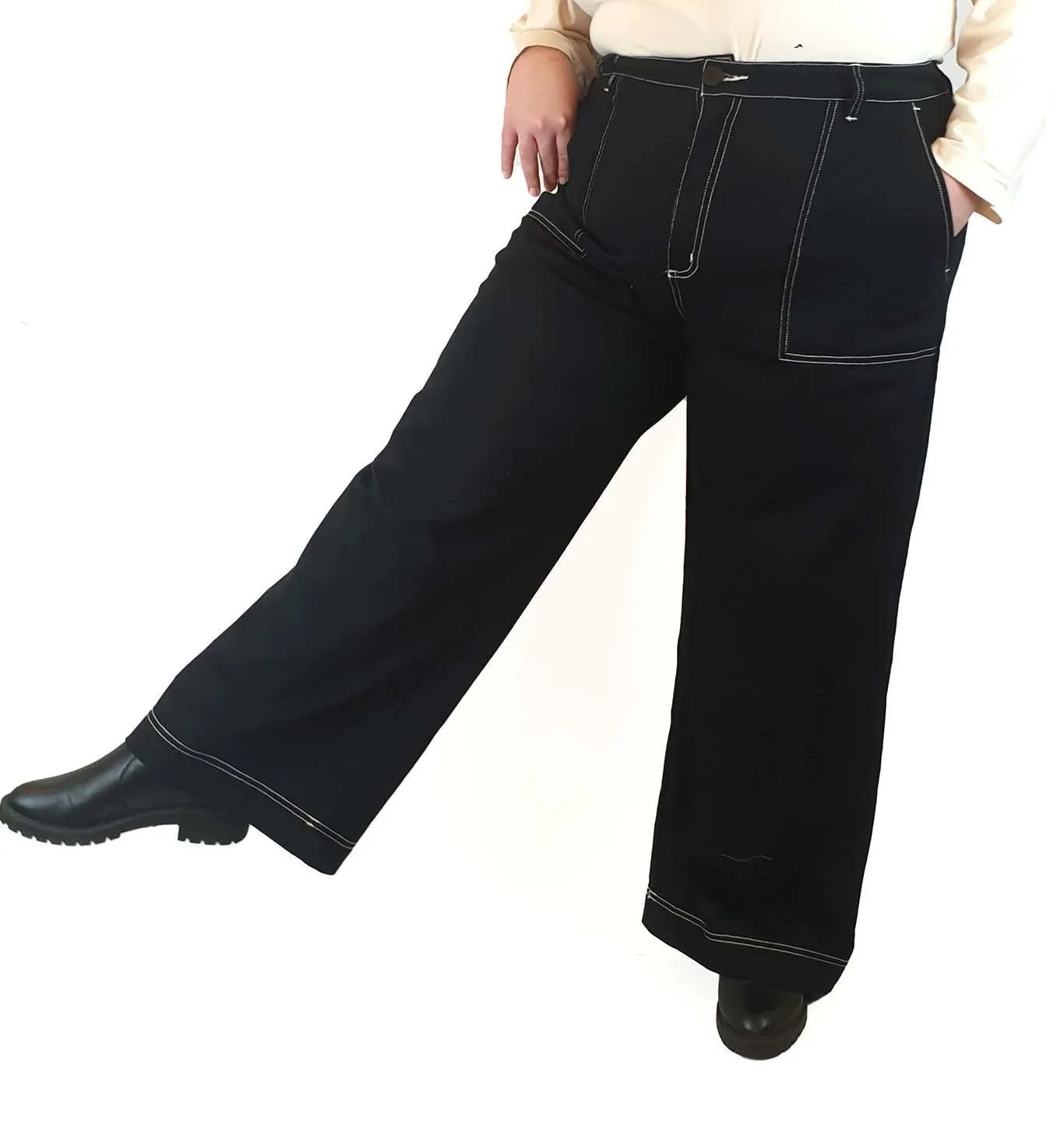 Obi black wide leg pants size 22