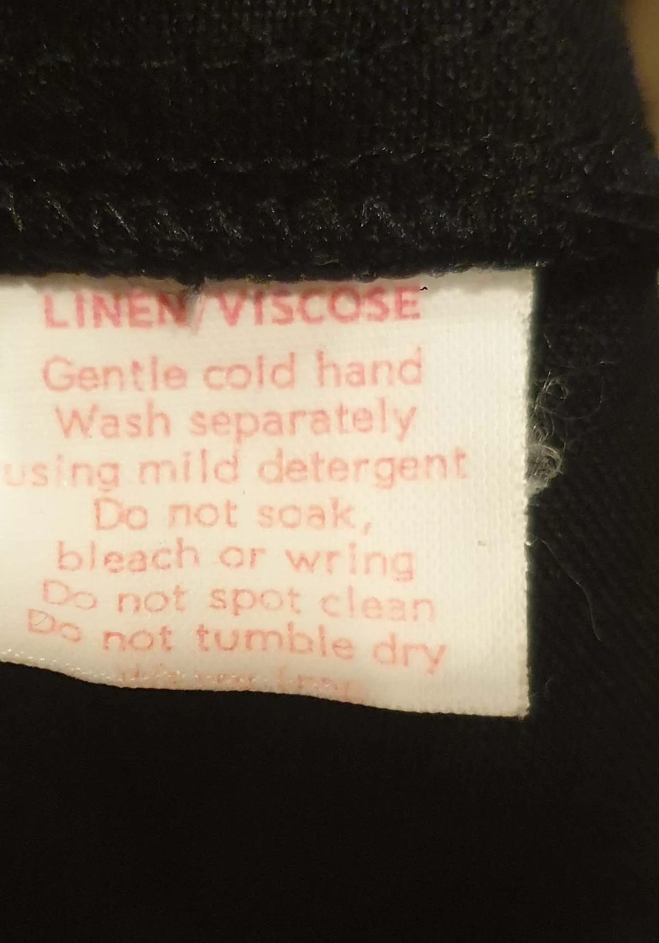 Obus black wrap linen mix dress size 3 / AU 12