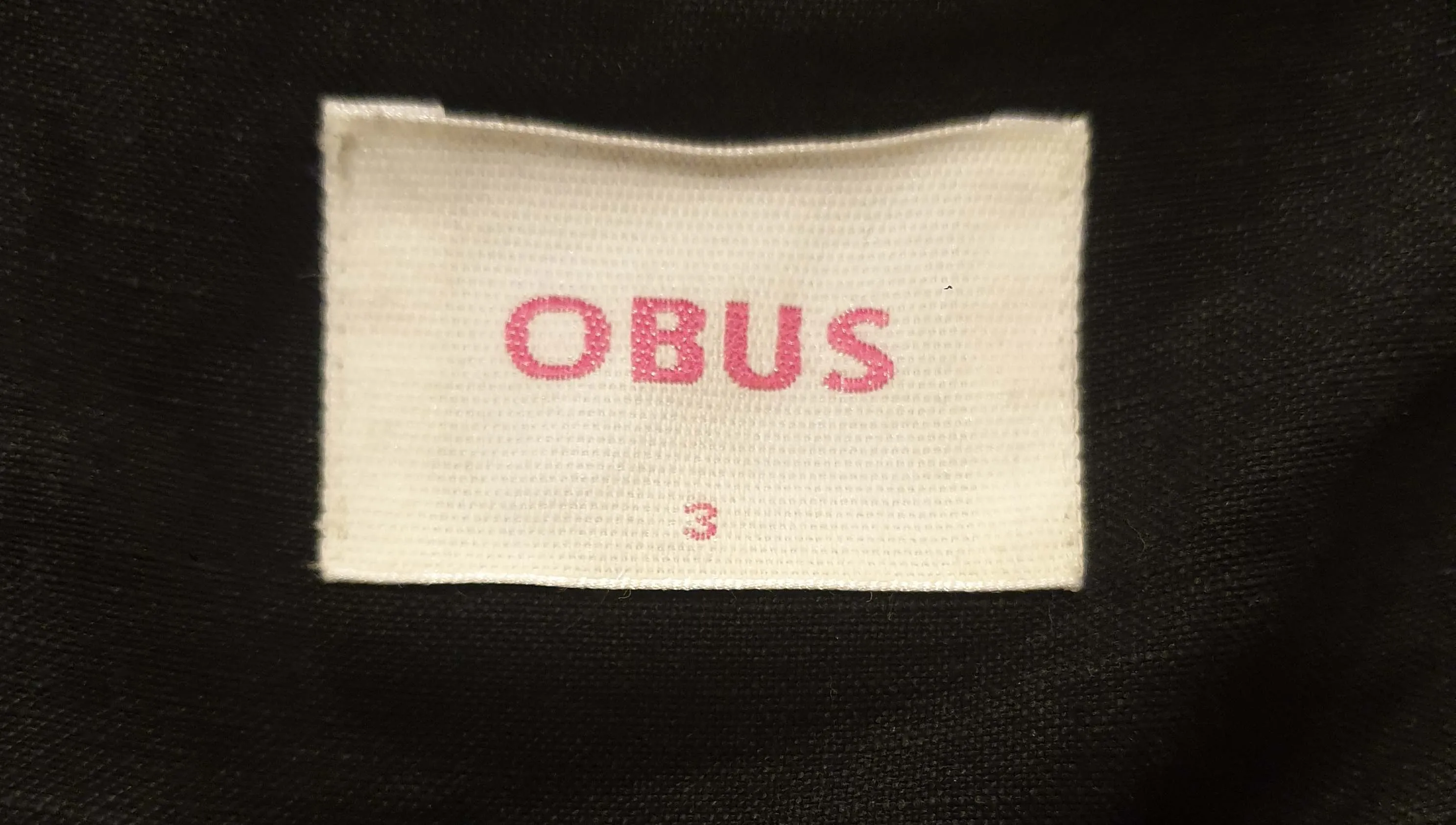 Obus black wrap linen mix dress size 3 / AU 12