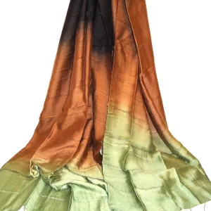 Ombre Scarf - Green/Brown