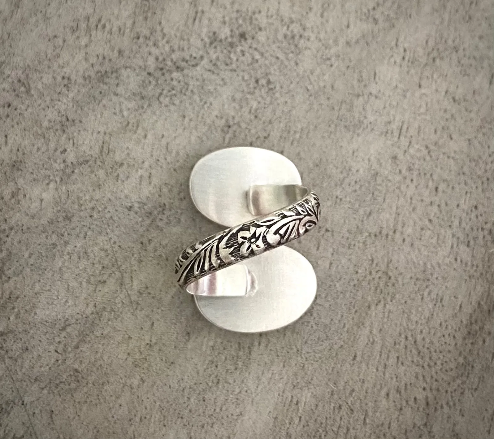 Orange Kyanite & Sunstone Wrap Ring