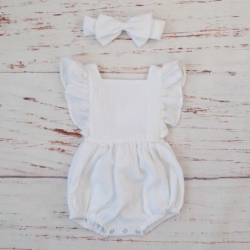 Organic Cotton Girl Jumpsuit Organic Baby Clothes
