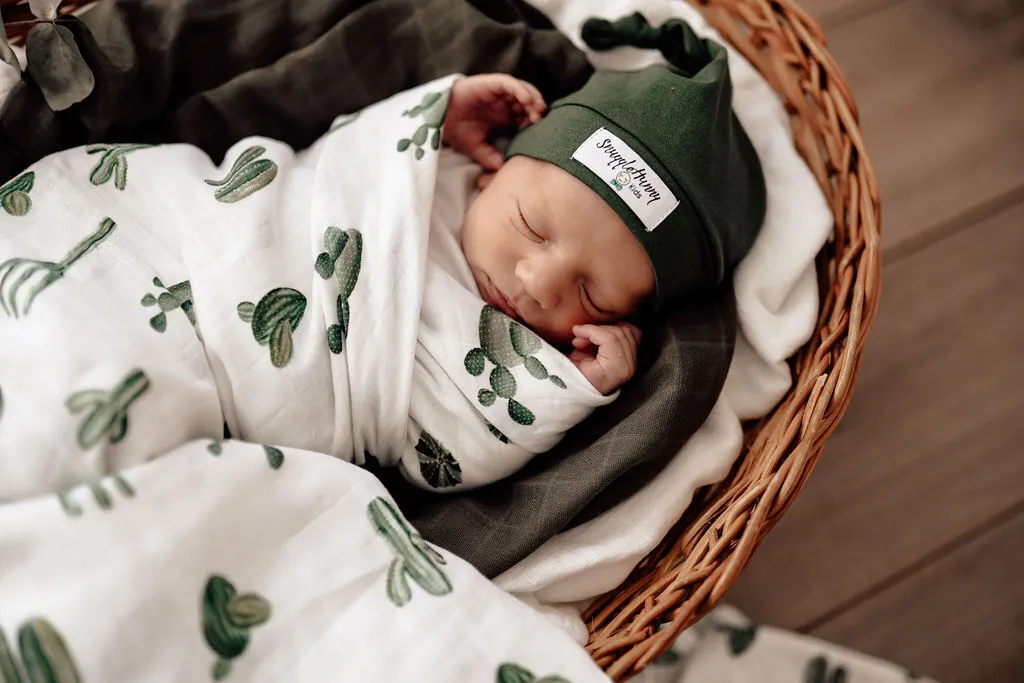 Organic Muslin Wrap - Cactus