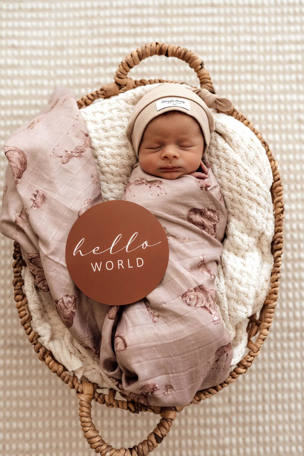 Organic Muslin Wrap - Woodland
