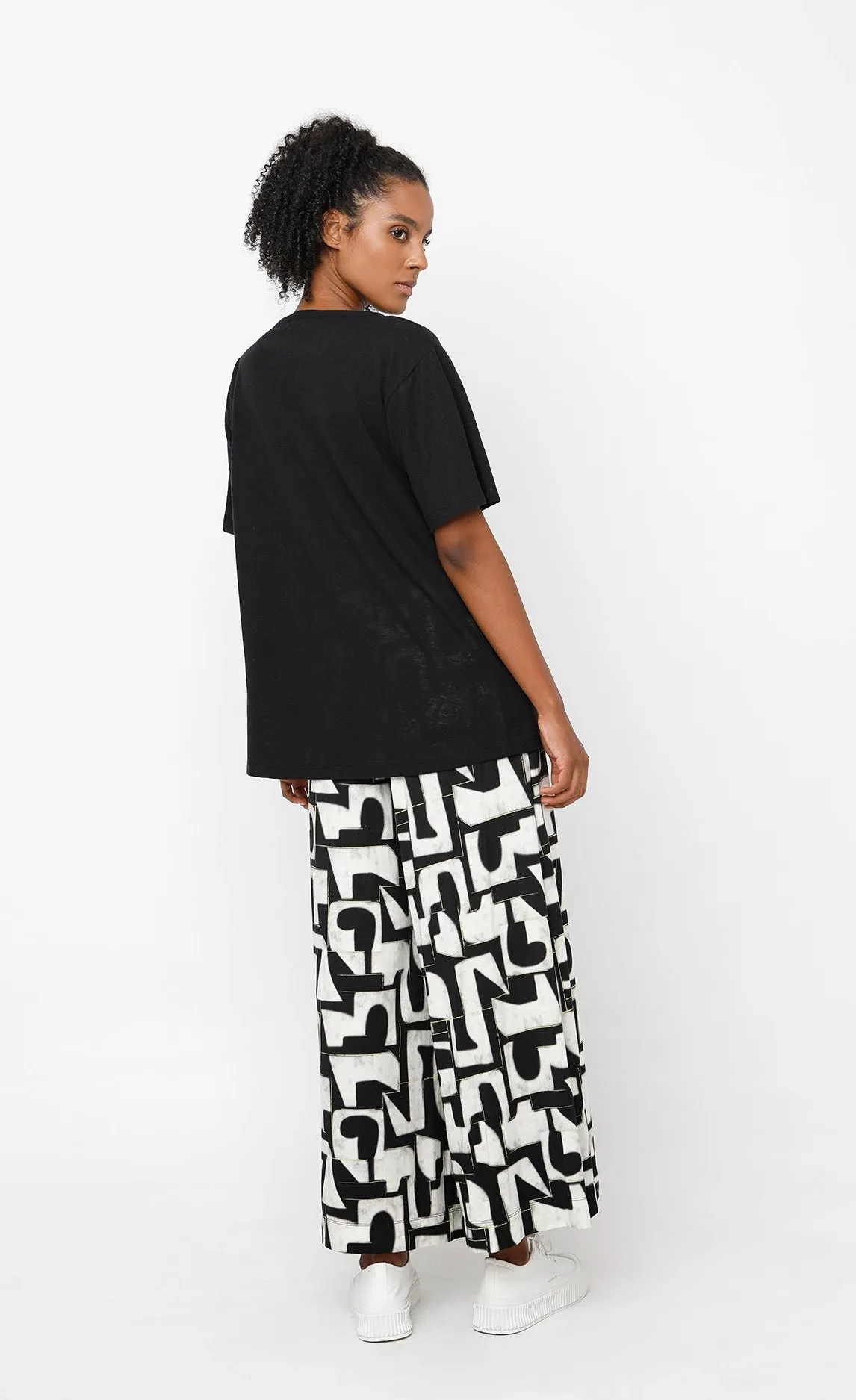 Ozai n Ku Puzzle Letterpress Palazzo Pants