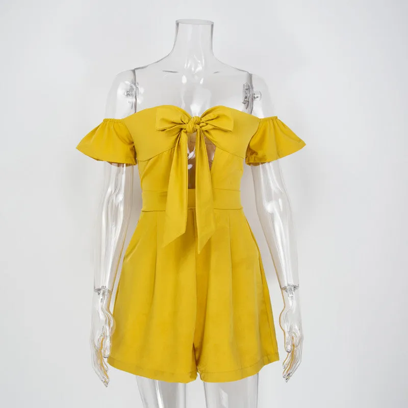Padded Playsuit Jumpsuit Rompers