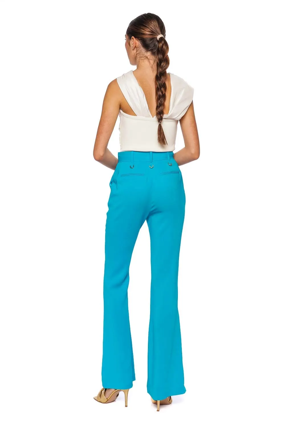 Padsworth Aqua High Waisted Flare Pant