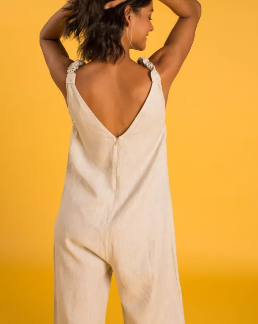 Panarea Linen Jumper - Beige