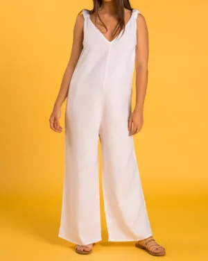 Panarea Linen Jumper - White