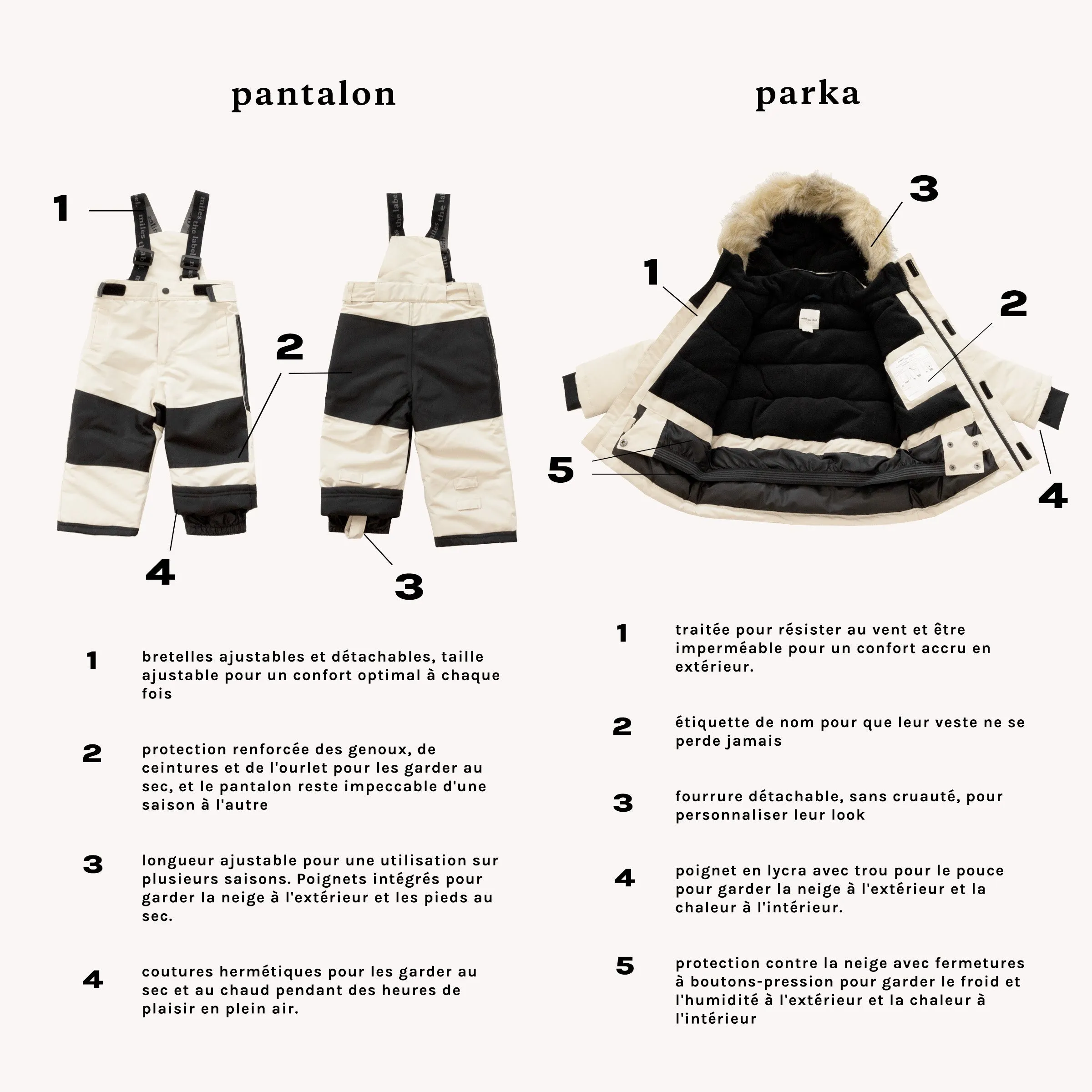 Parka à capuche magenta