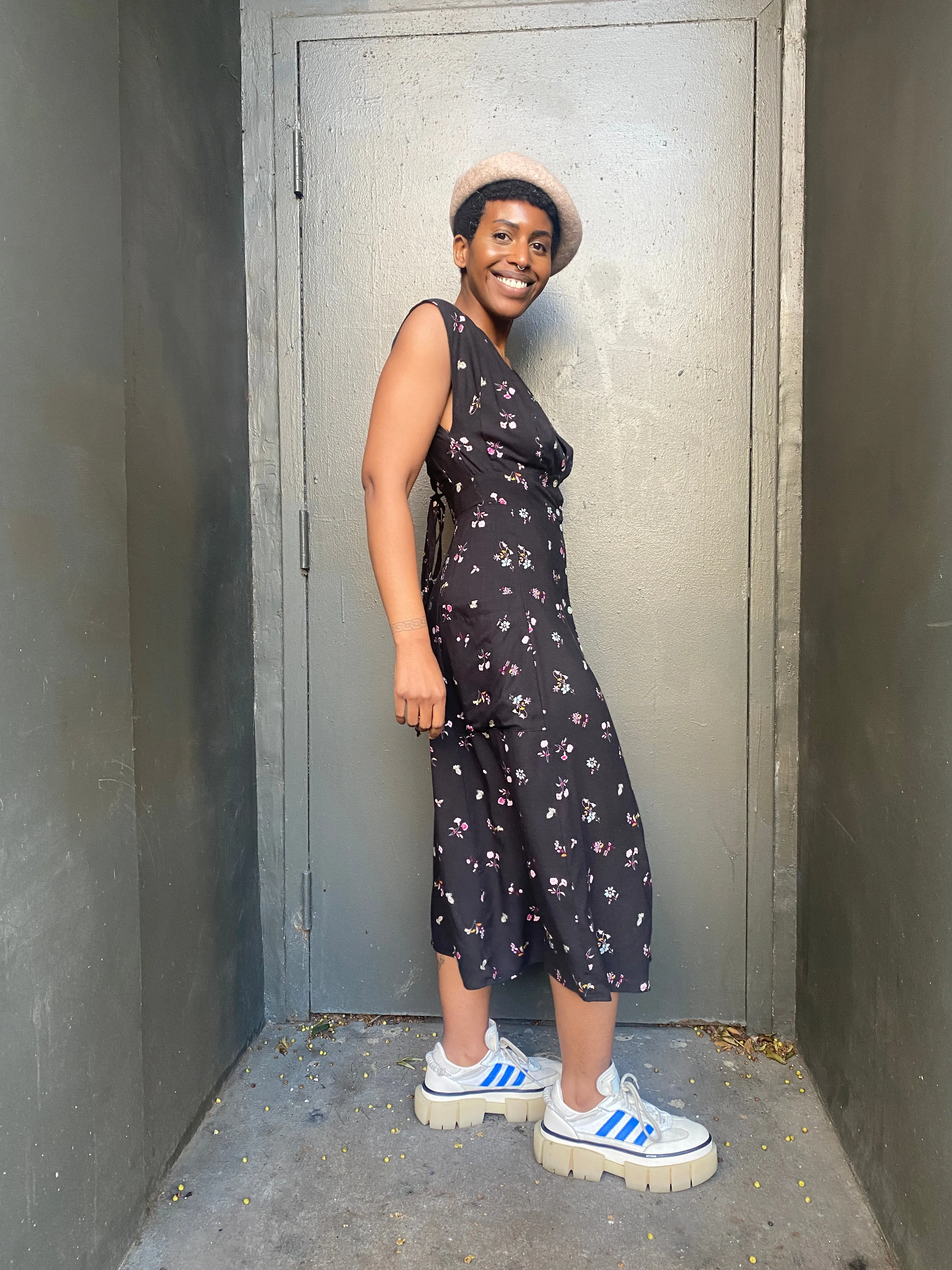Penelope Dress in Dark Floral