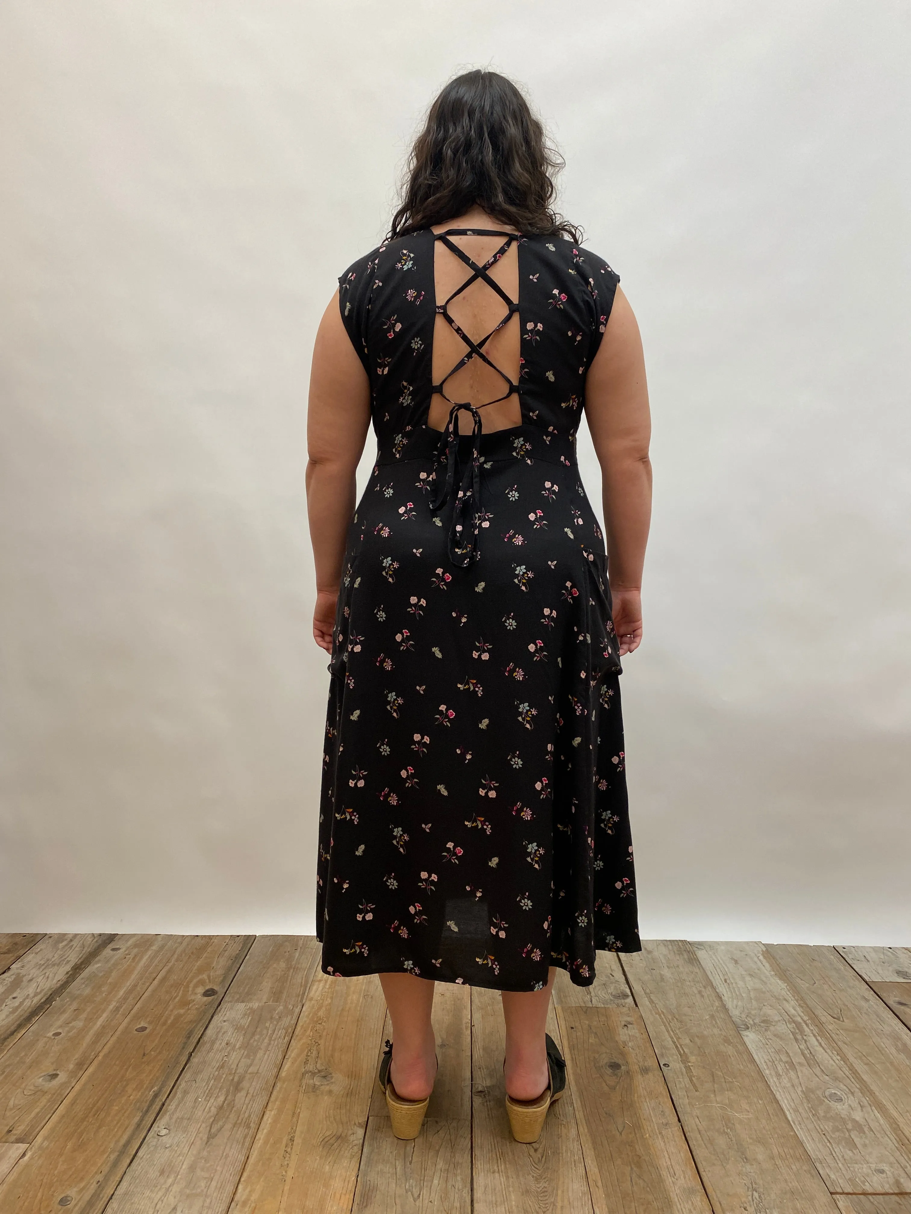 Penelope Dress in Dark Floral