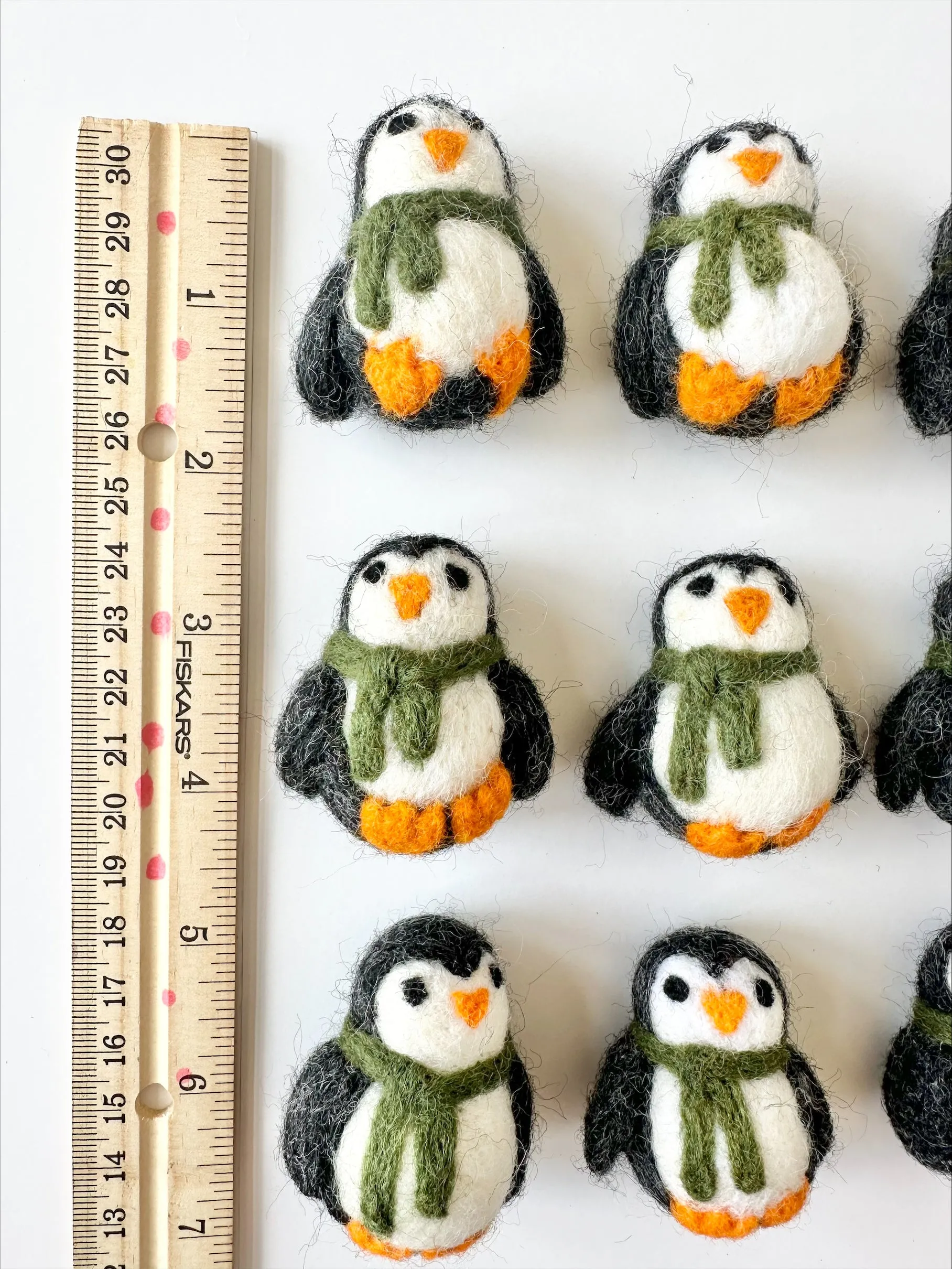 Penguin Felted Ornaments