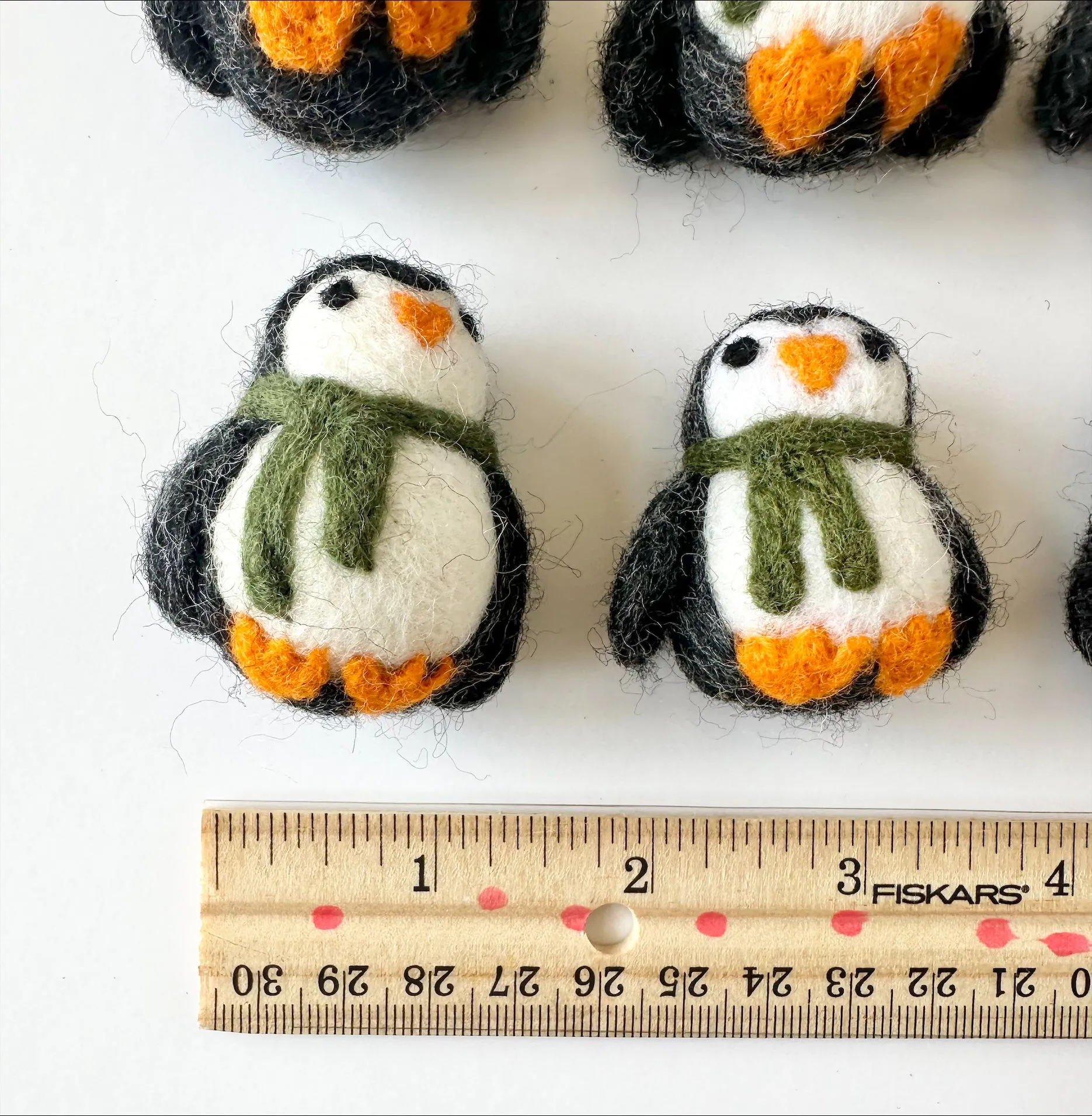 Penguin Felted Ornaments