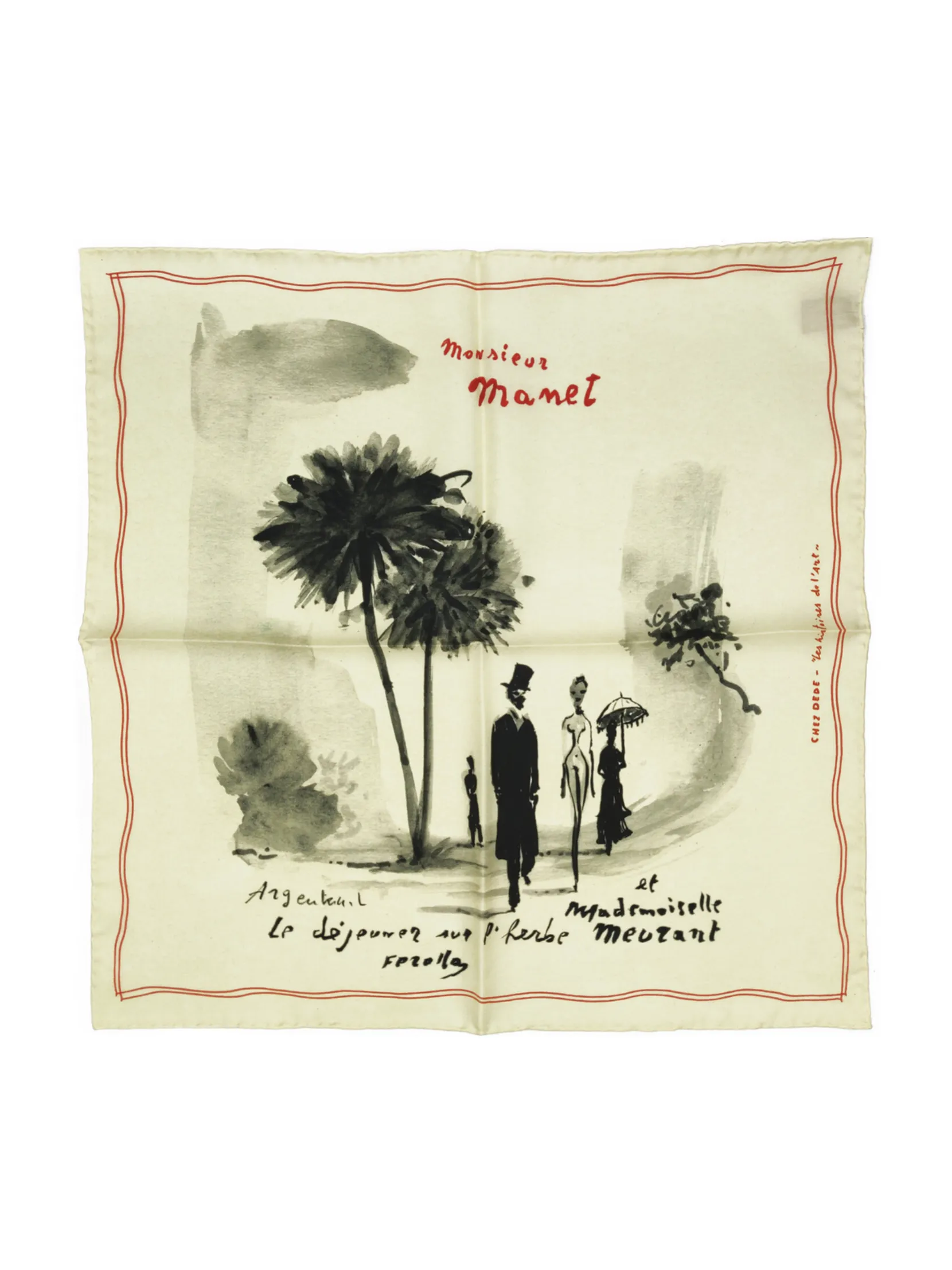 Petit Carre Illustre - Manet