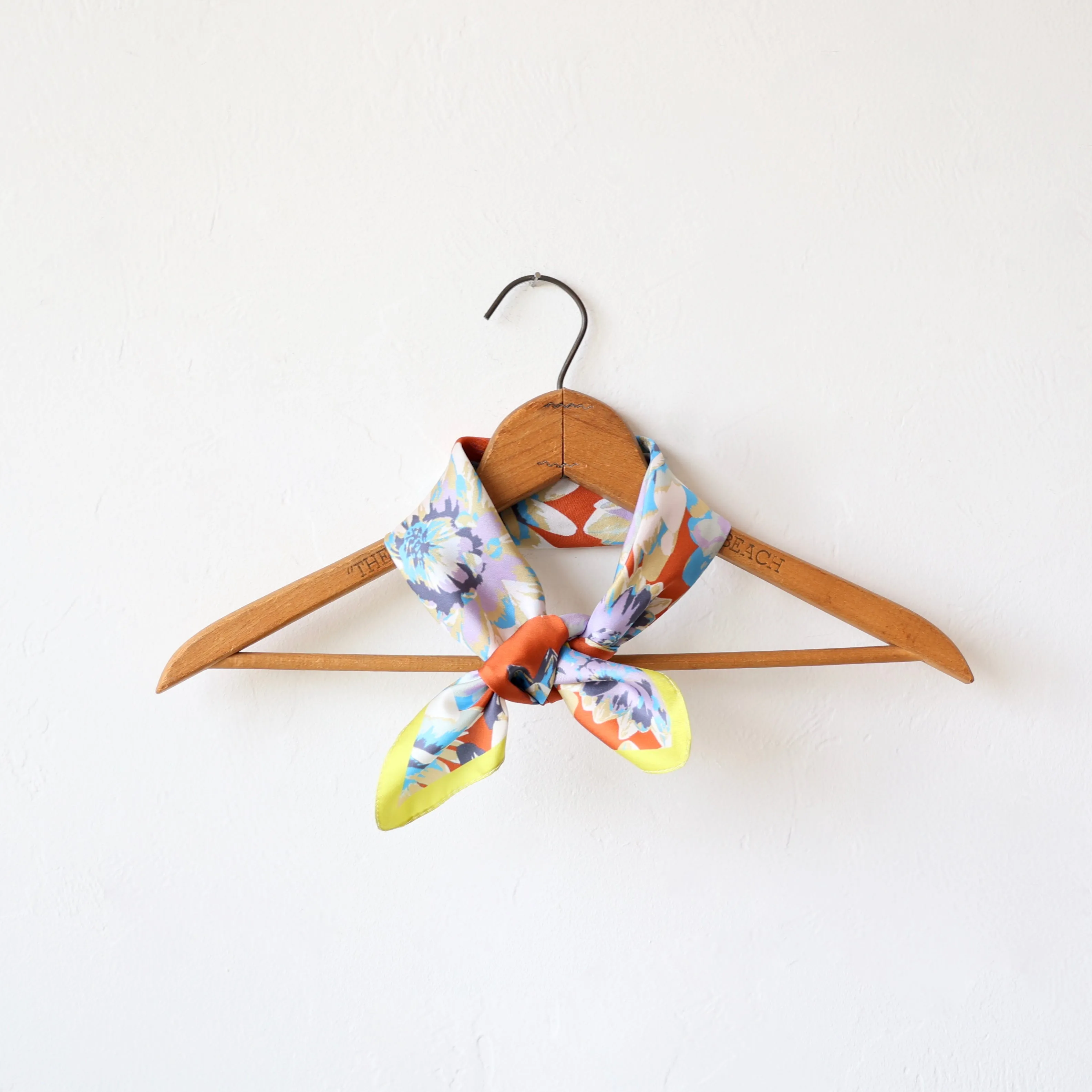 Épice Floral Silk Twill Scarf - Ginger