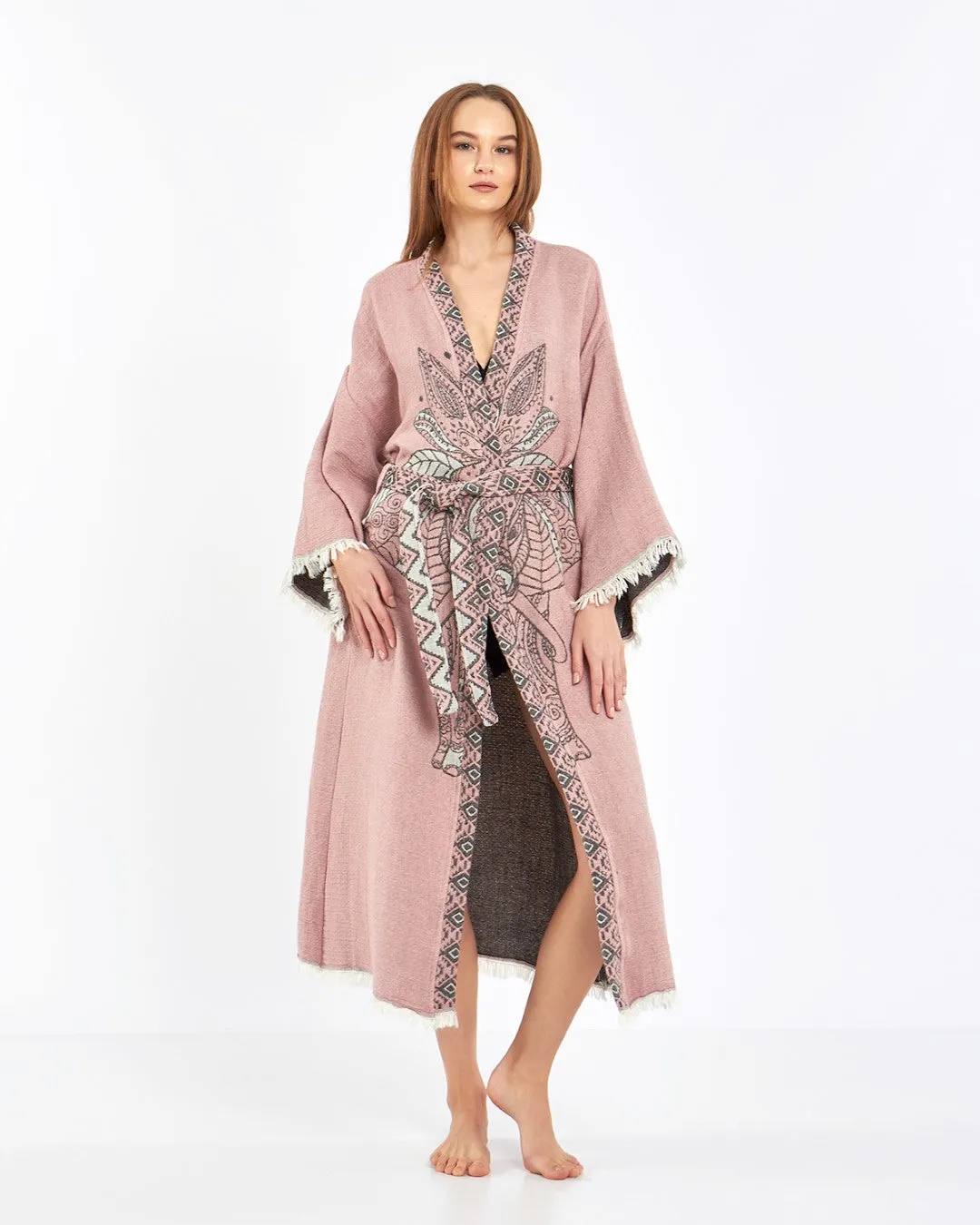 Pink Rose Elephant Robe