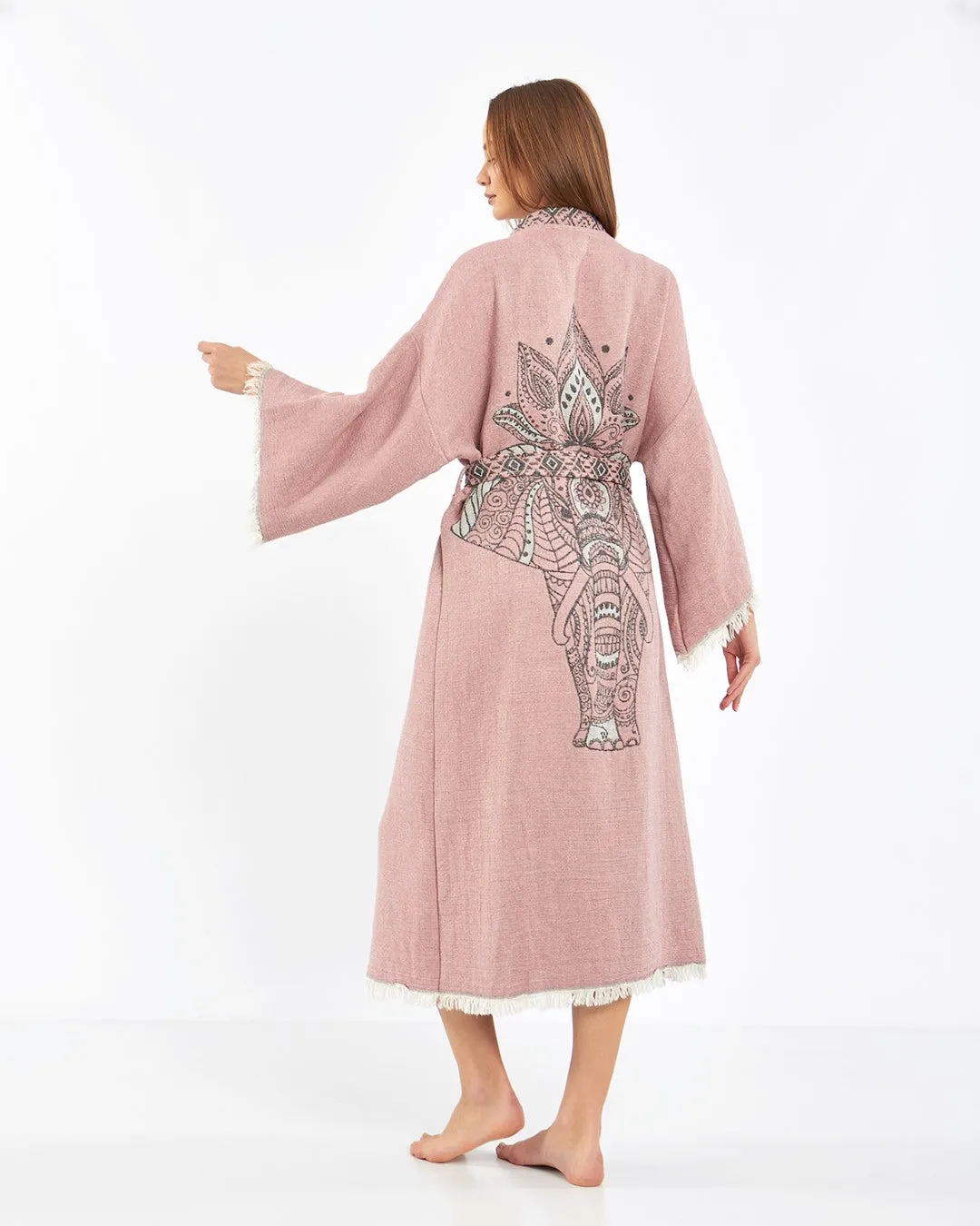 Pink Rose Elephant Robe